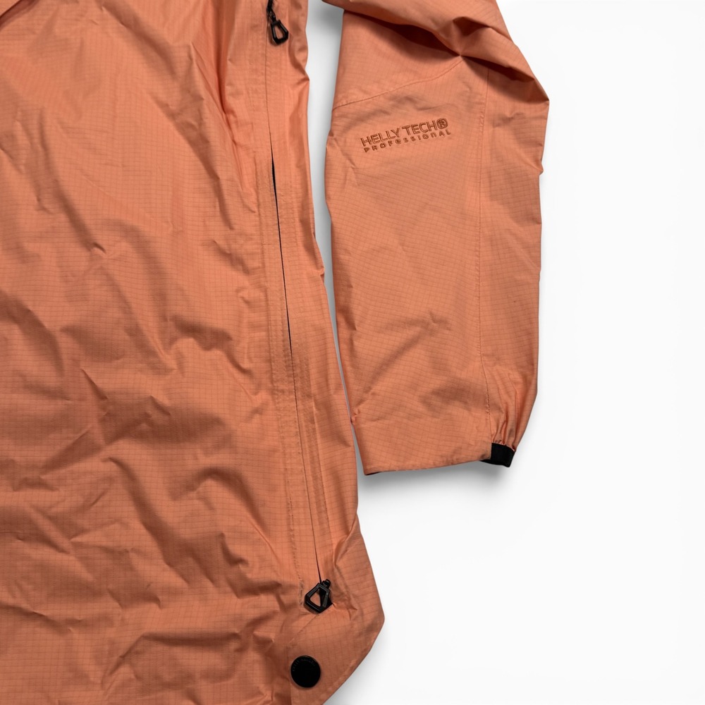 Helly Hansen Odin Light 3D Air Shell Rain Jacket Womens Small Peach Hooded - Picture 16 of 16